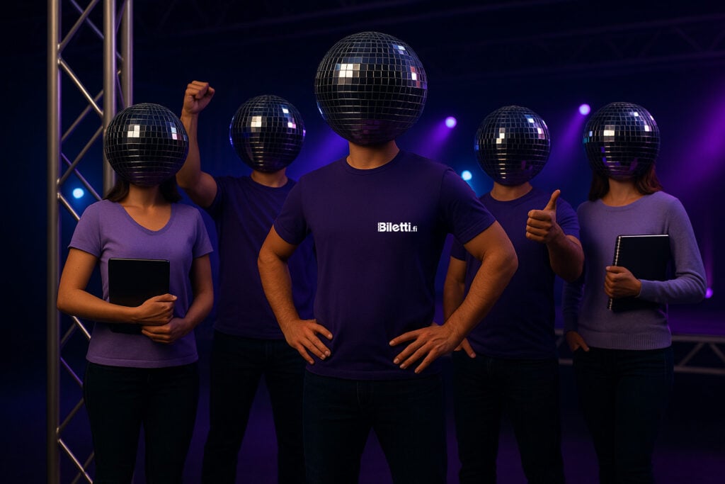 Biletin tarina. Kuvituskuva tiimi